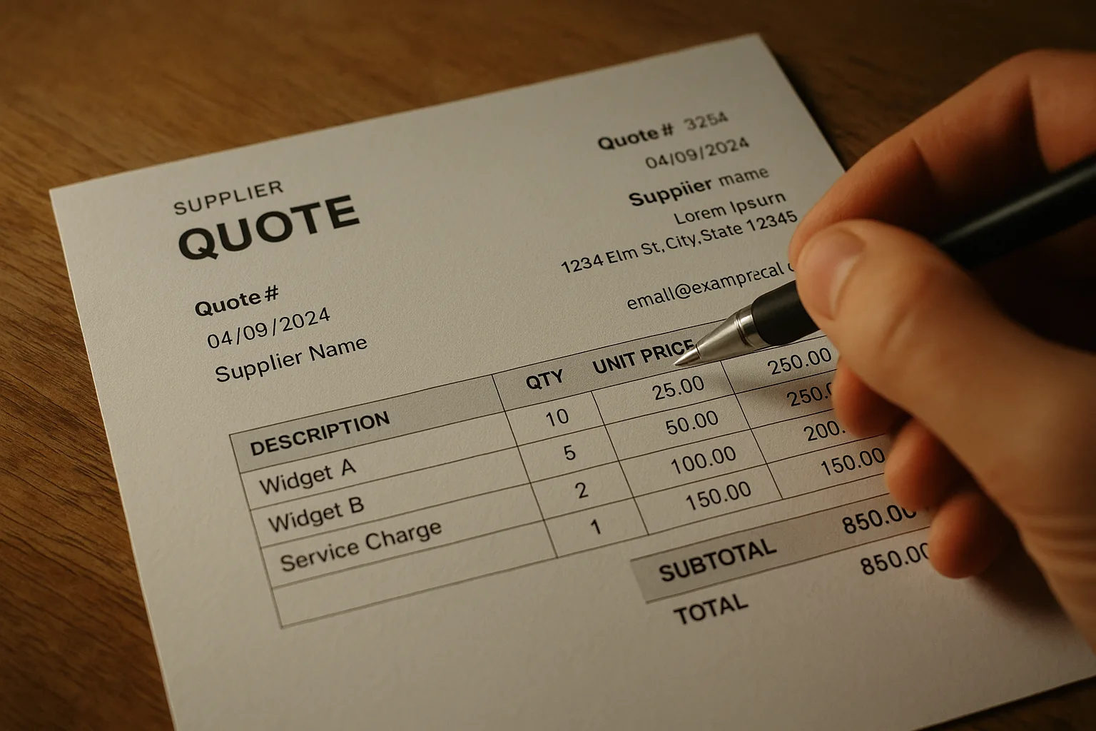 Reading a supplier PDF without losing your mind