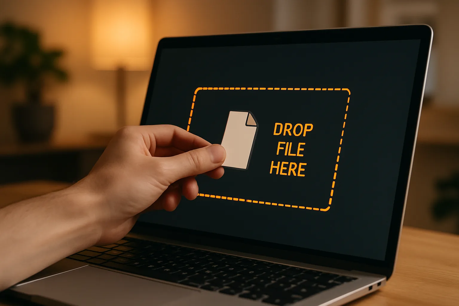 The AI import, from drop to review
